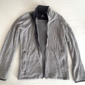 Prana wool blend zip cardigan